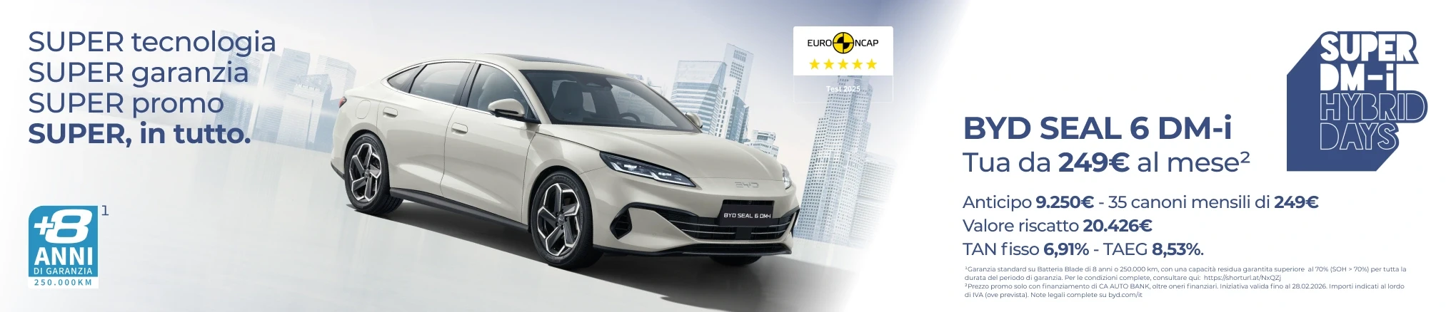 Offerte e promozioni 尊龙凯时 SEAL 6 DM-i con Leasing Privati